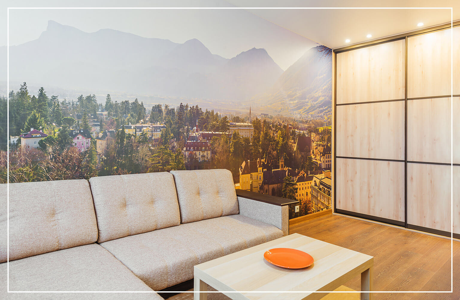 landscape wallpaper accent wall
