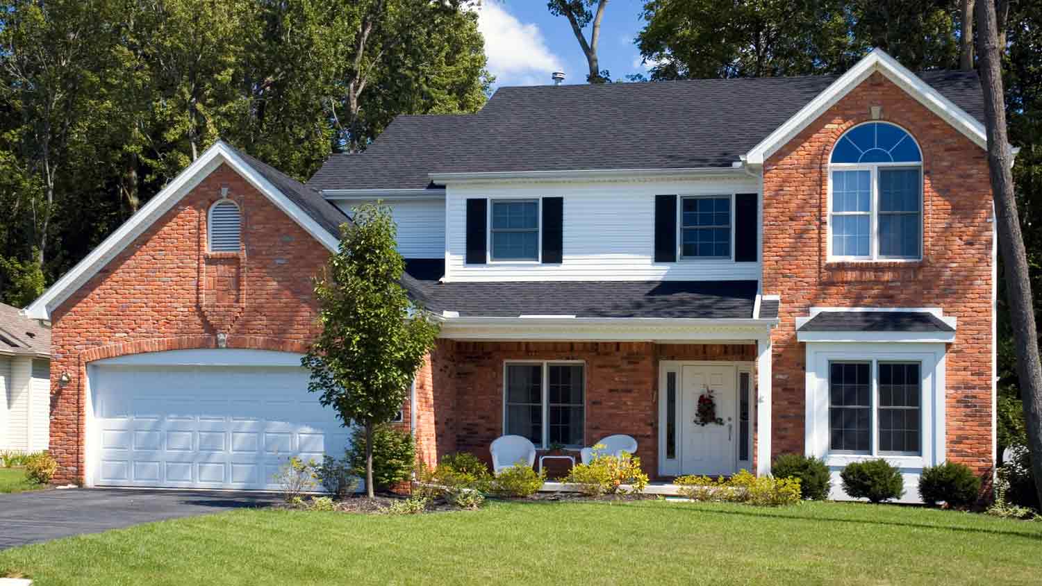 Large brick home