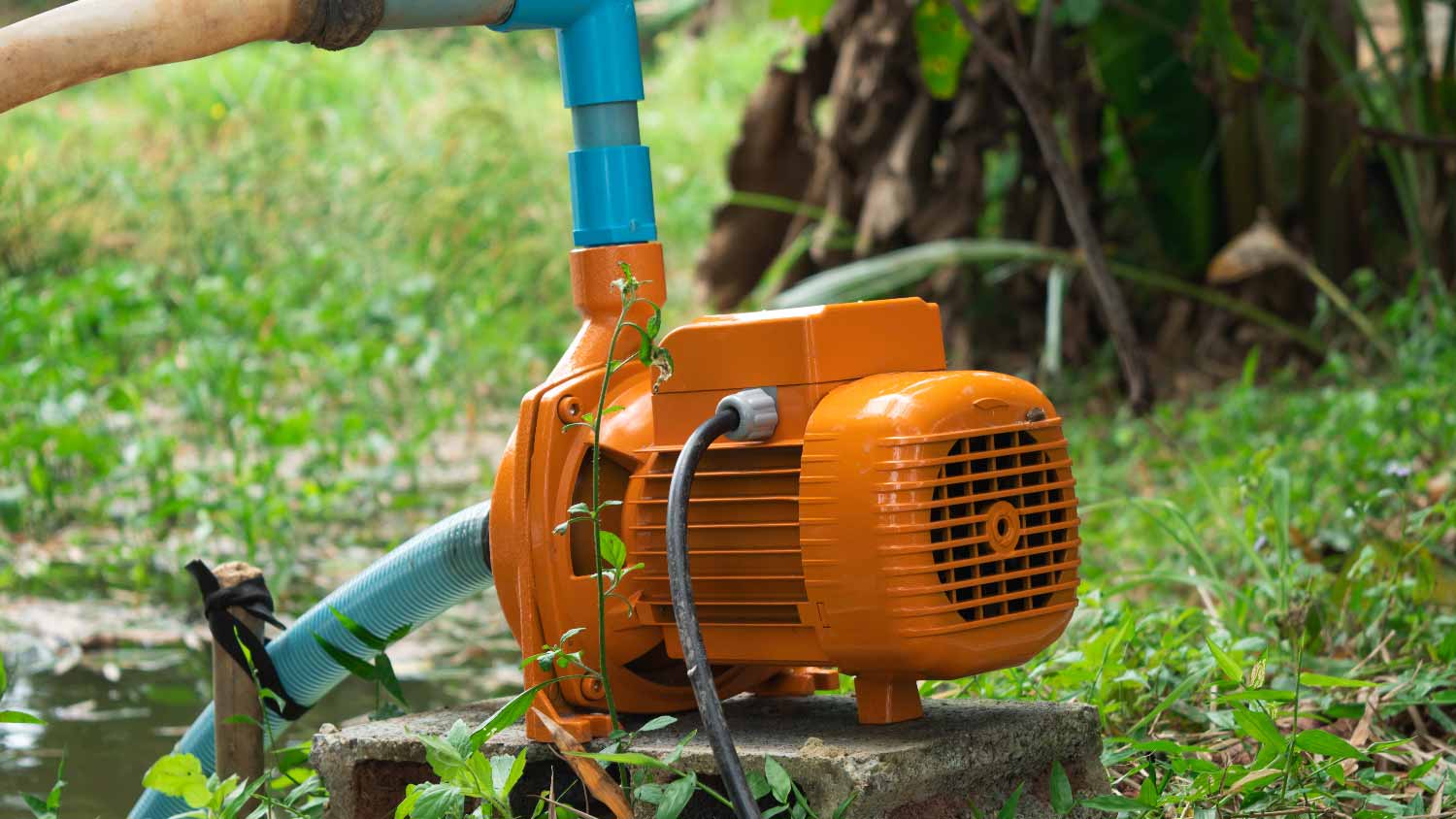 A large sprinkler pump used for agriculture
