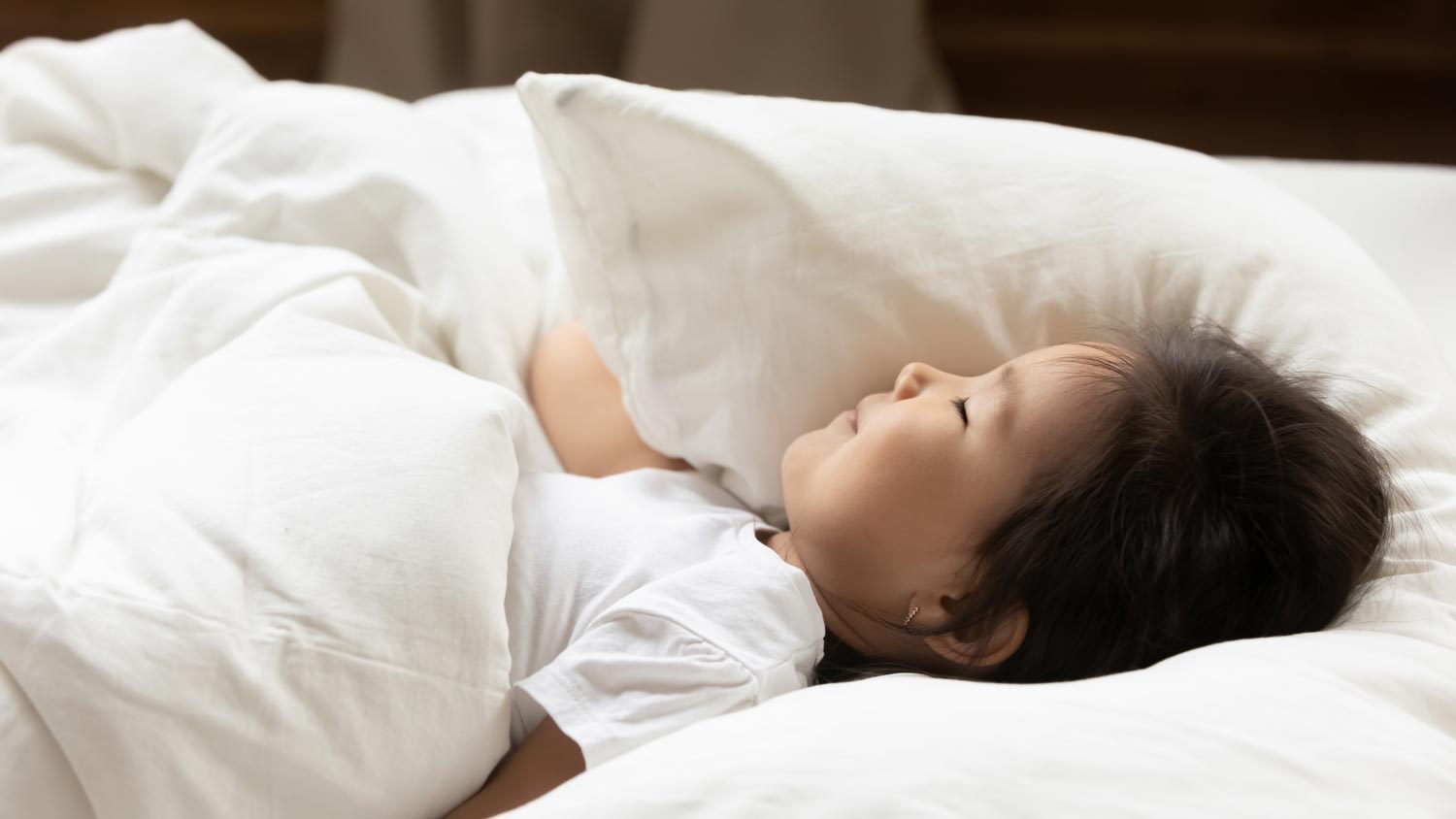 A little girl sleeping