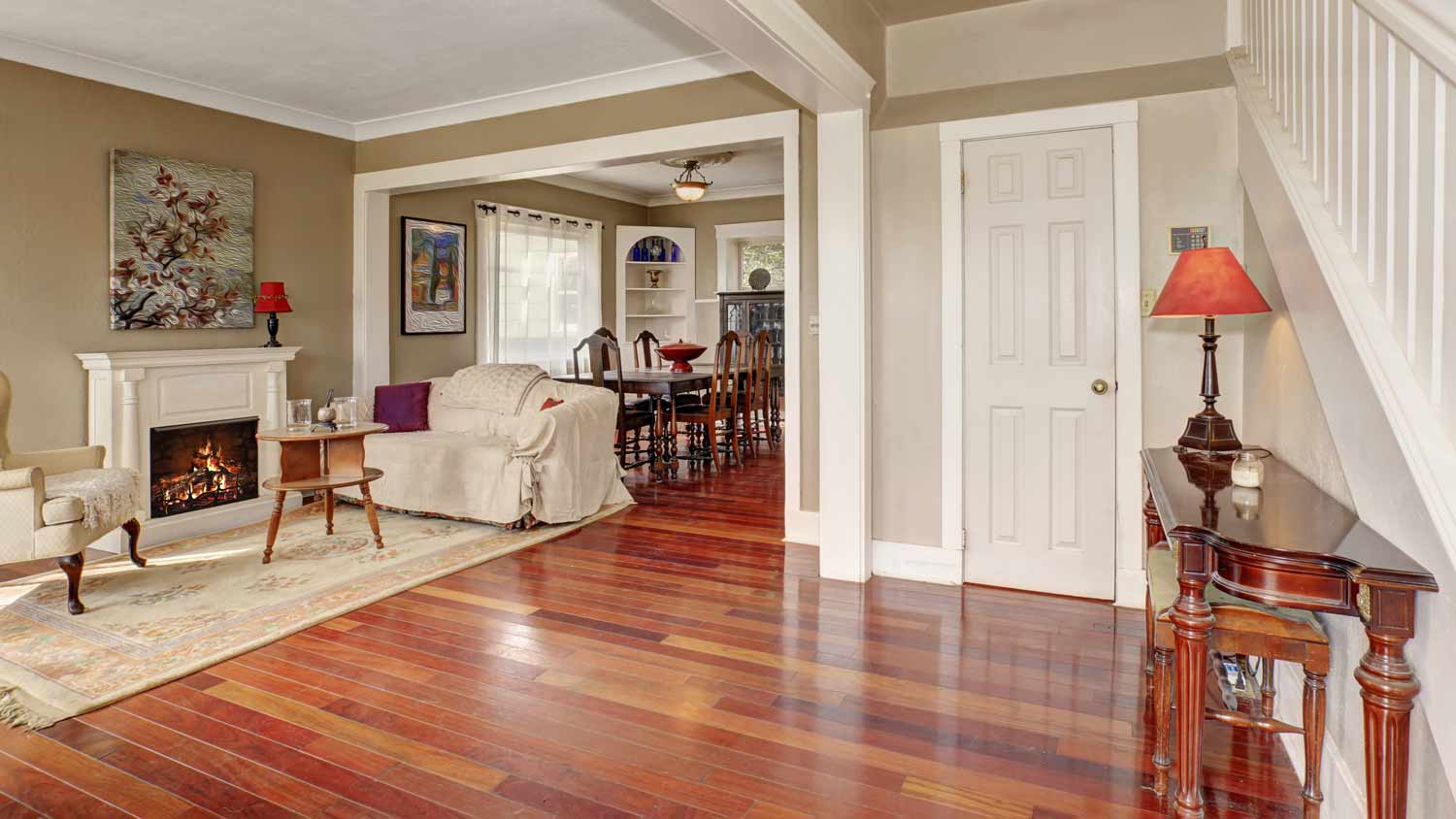 living room hardwood floors