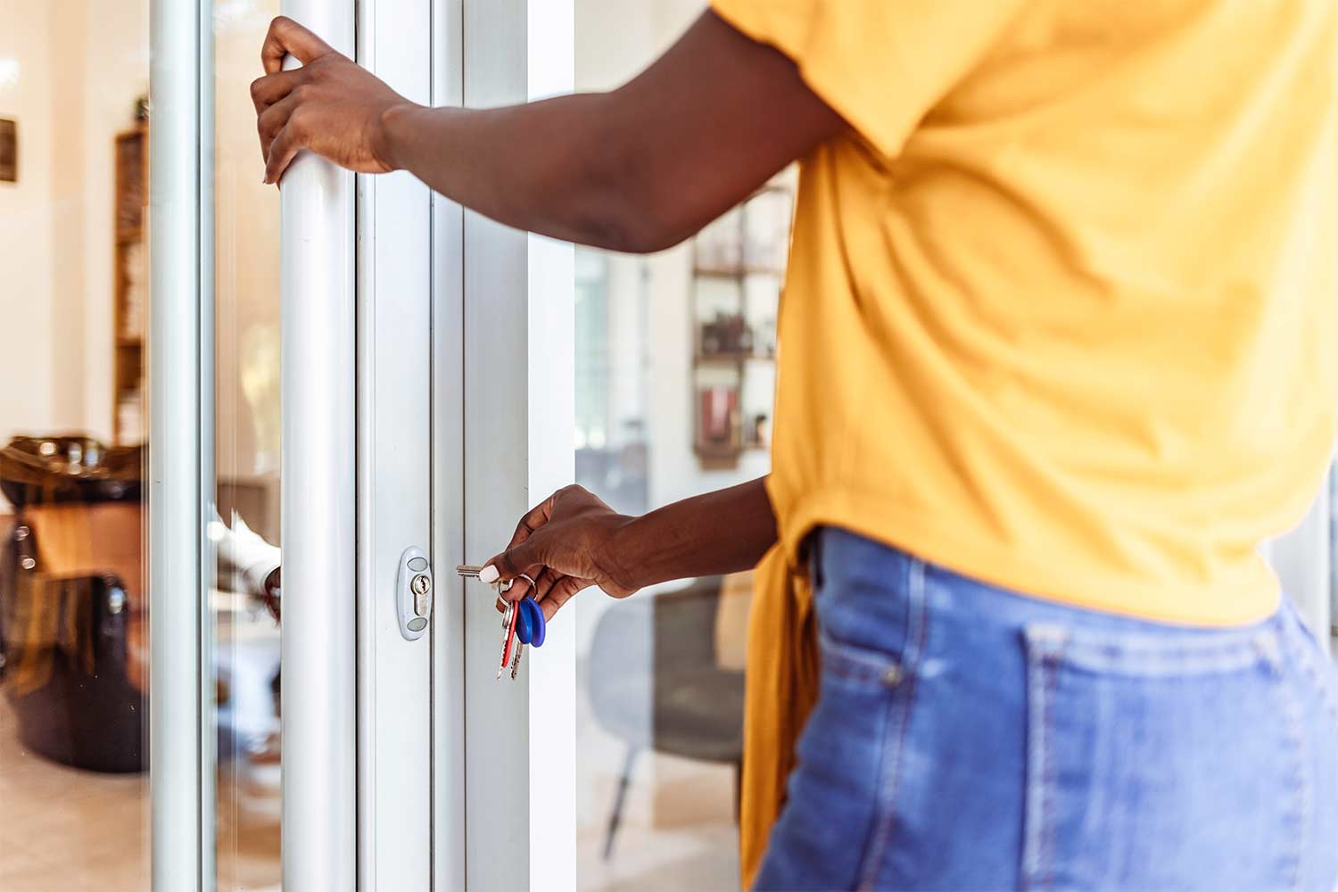 locking the door security system