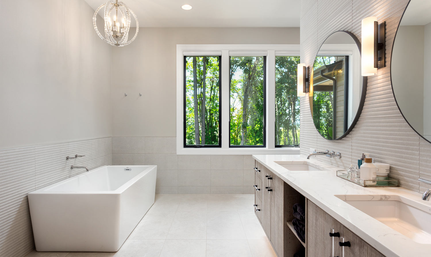 Luxury bathroom in new house