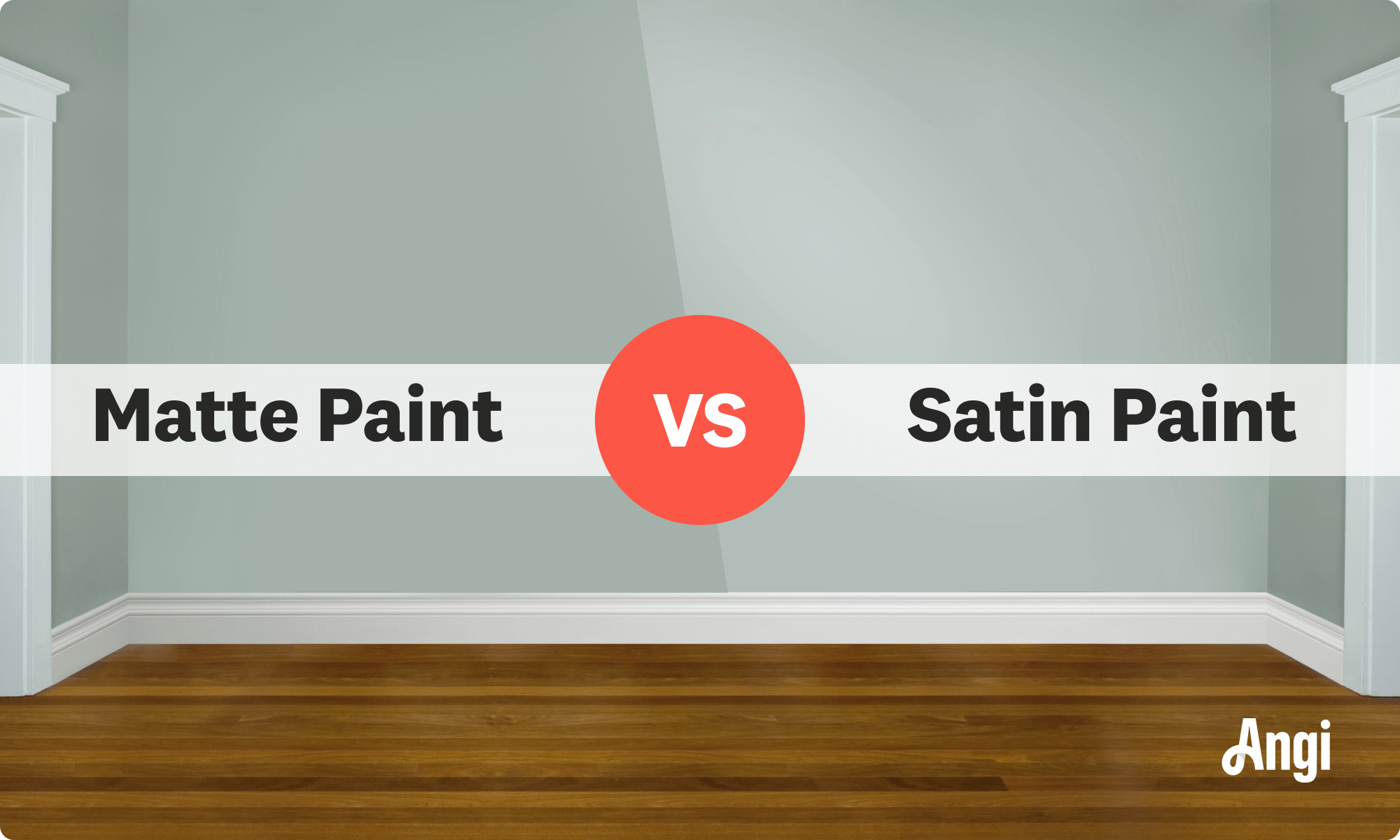 Matte paint versus satin paint compared visually