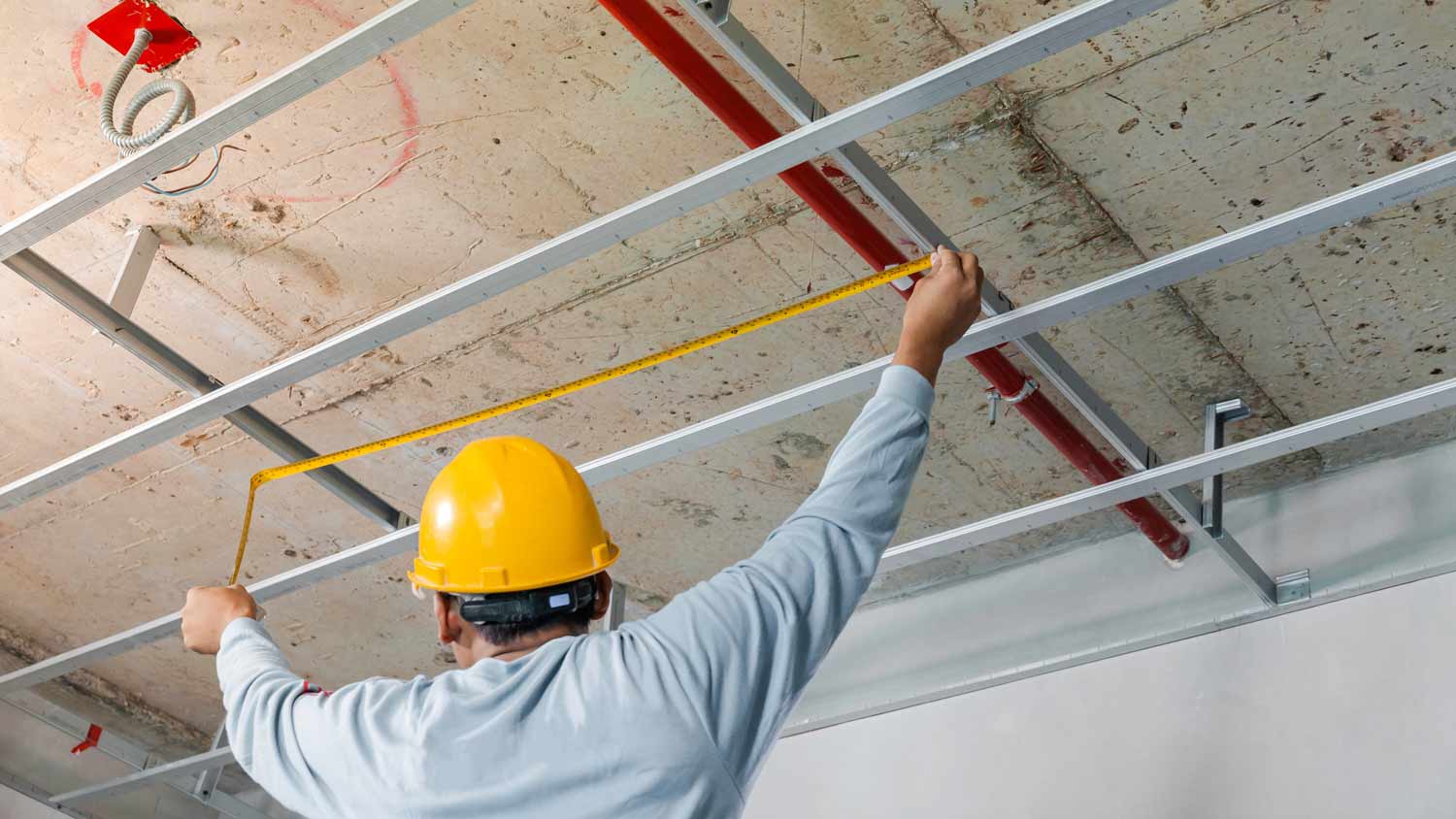 Measuring distance for ceiling installation 
