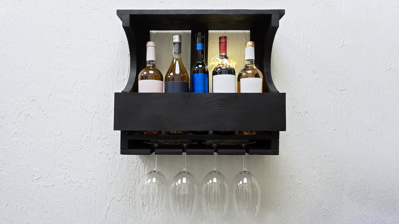 wall wine storage shelf