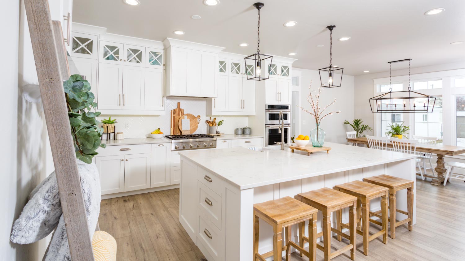 A modern farmhouse kitchen