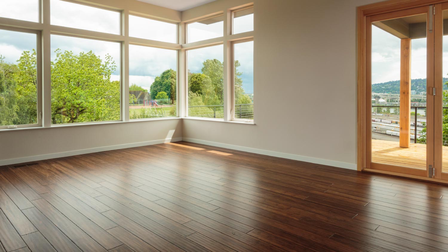 A modern home interior view