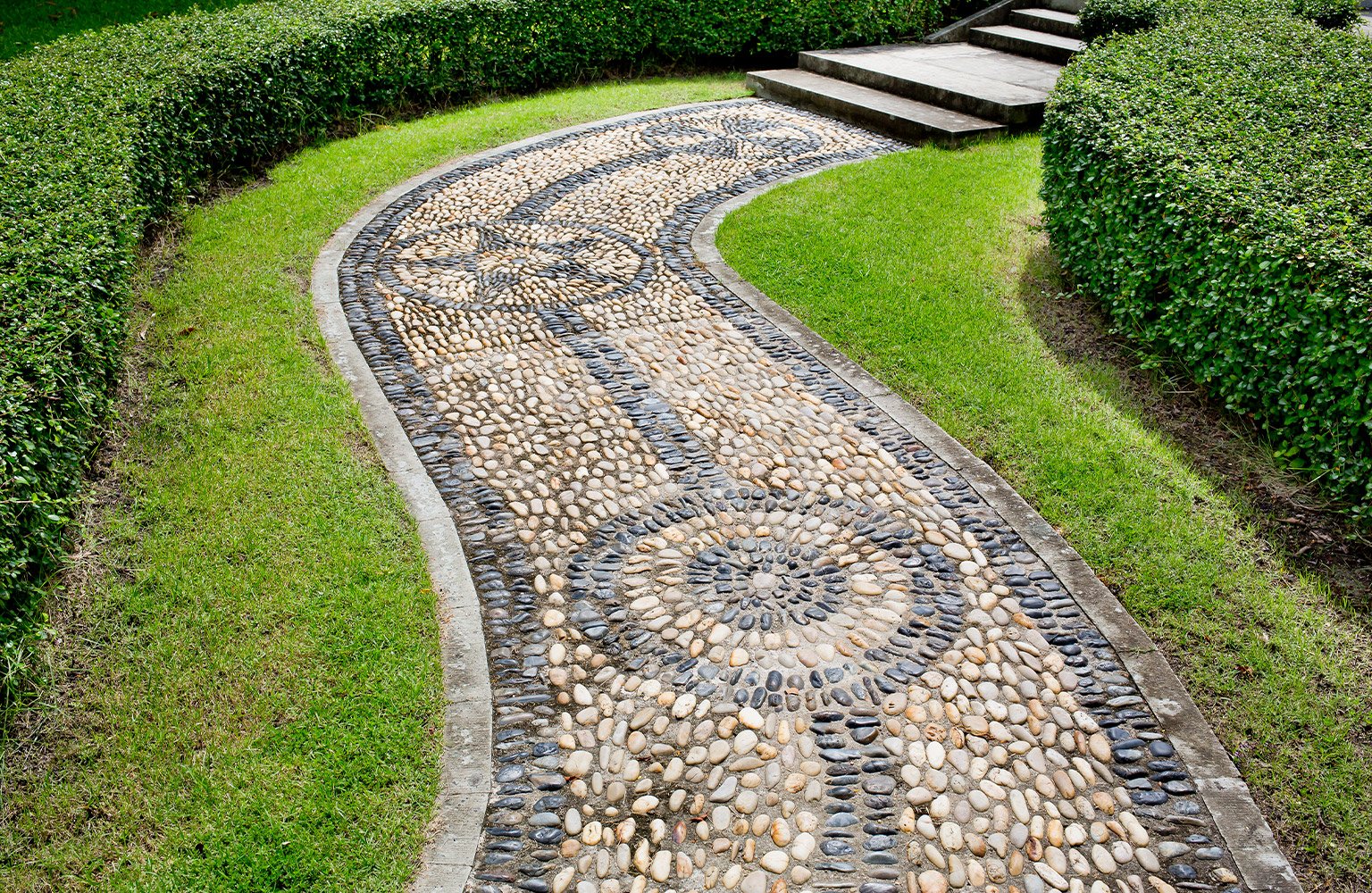 mosaic walkway