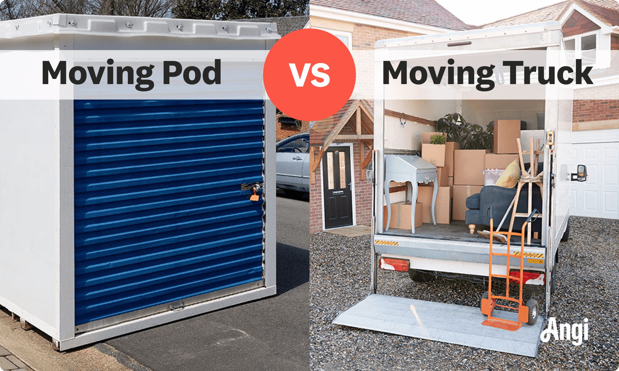 Moving pod versus moving truck visual comparison