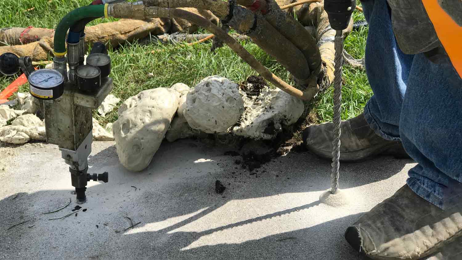 mudjacking concrete sidewalk 