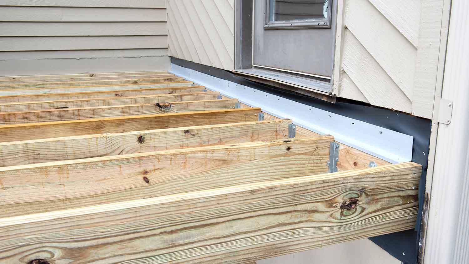 Deck ledger board flashing