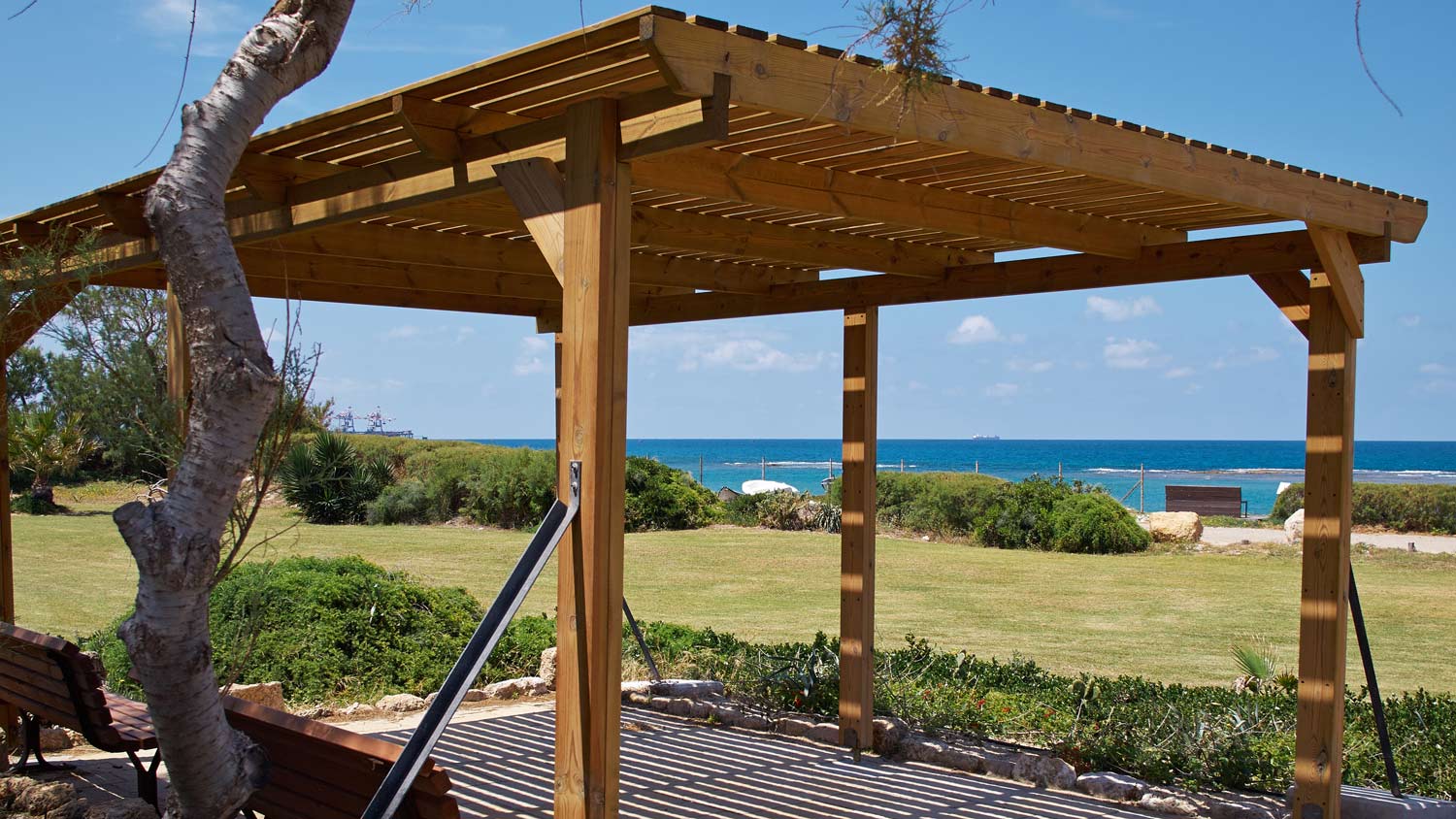 Modern classical beach pergola gazebo pavilion