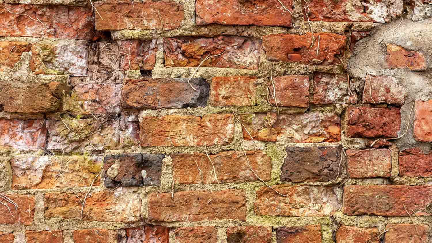 old disintegrating brick