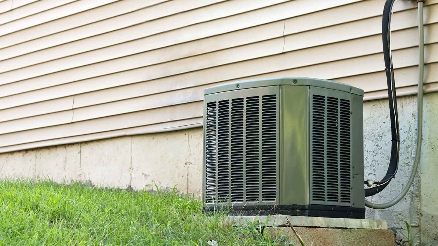 Residential central air conditioner unit