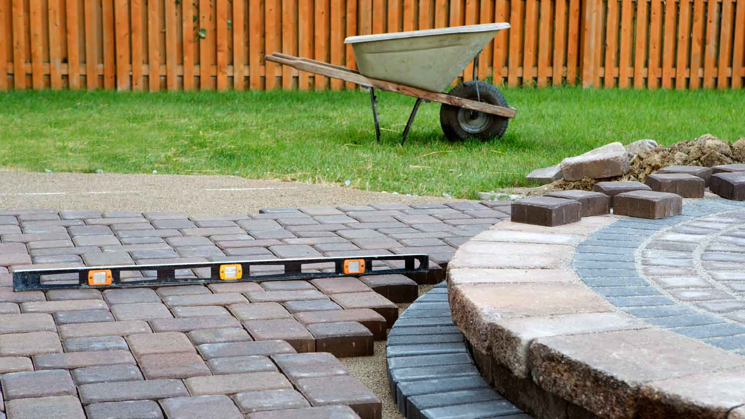 patio drainage work