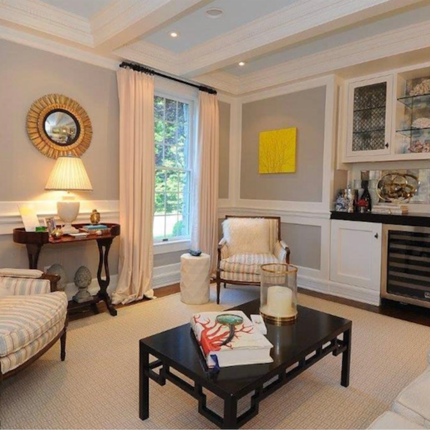 soft pewter sitting area