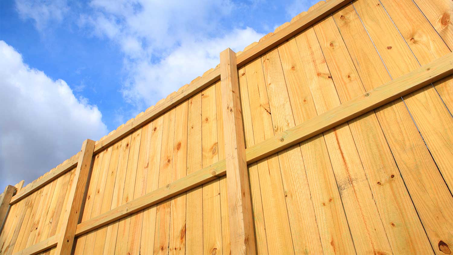 A pine fence