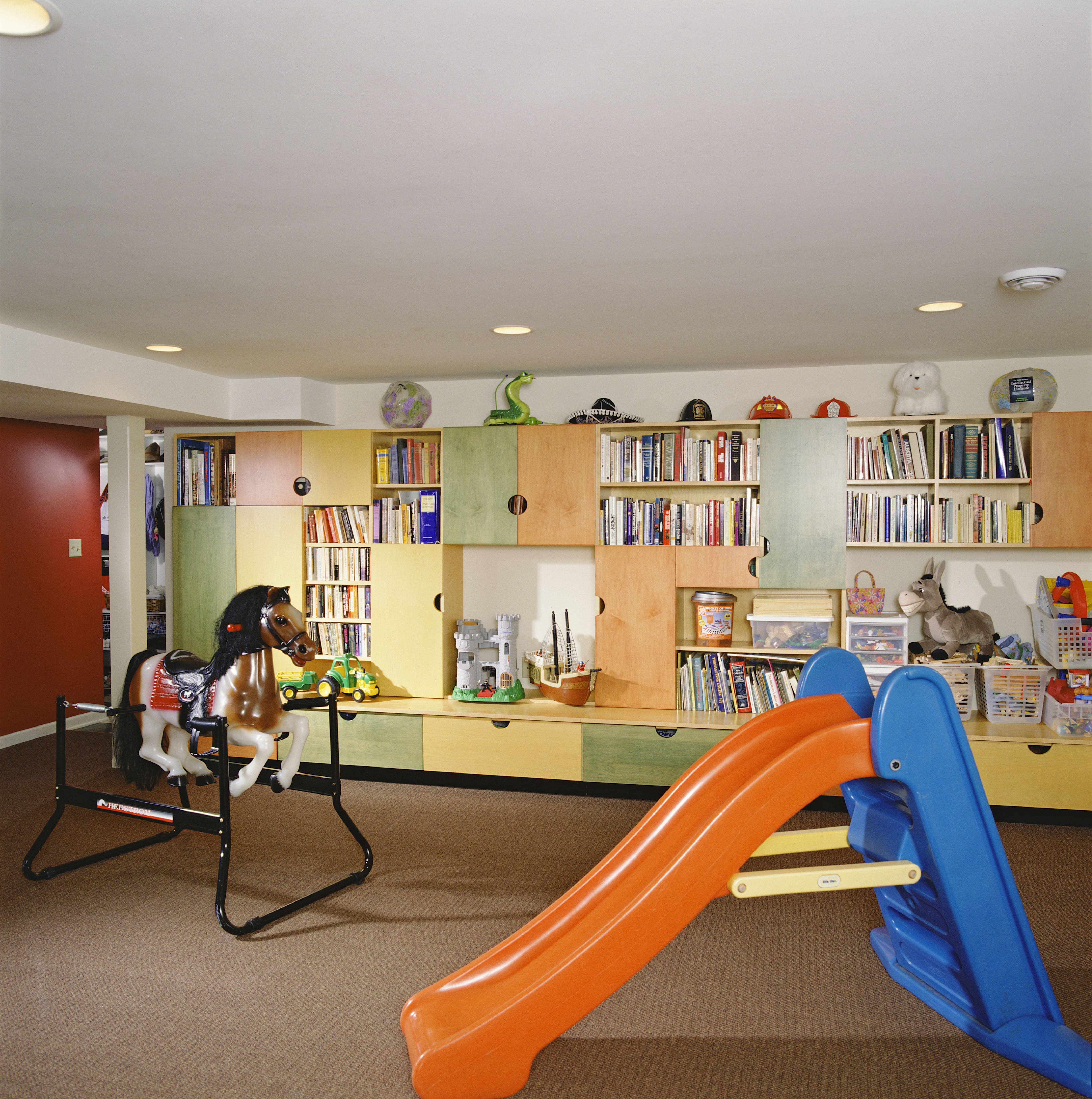 Playroom in basement