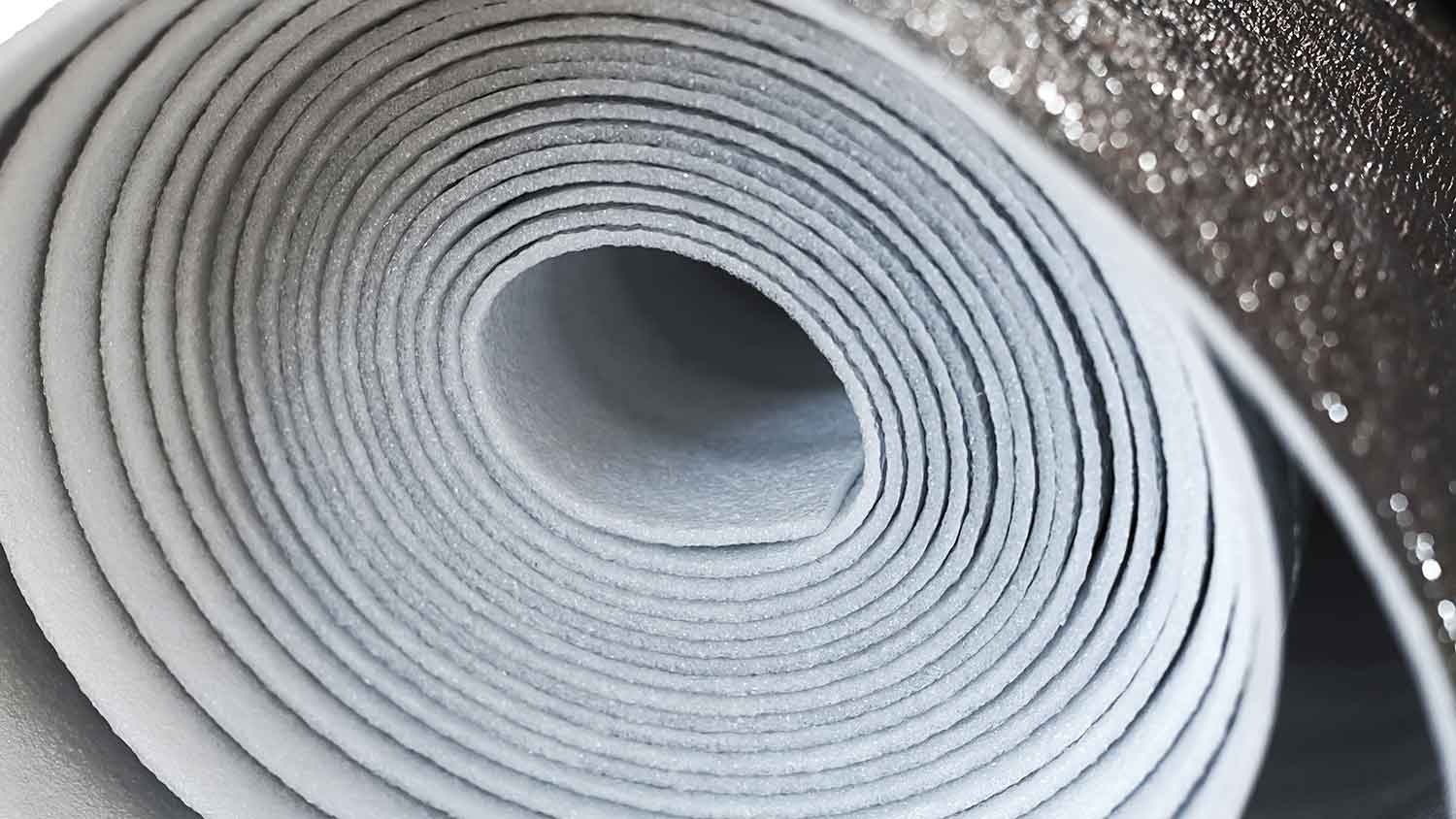 Roll of polyethylene foam insulation