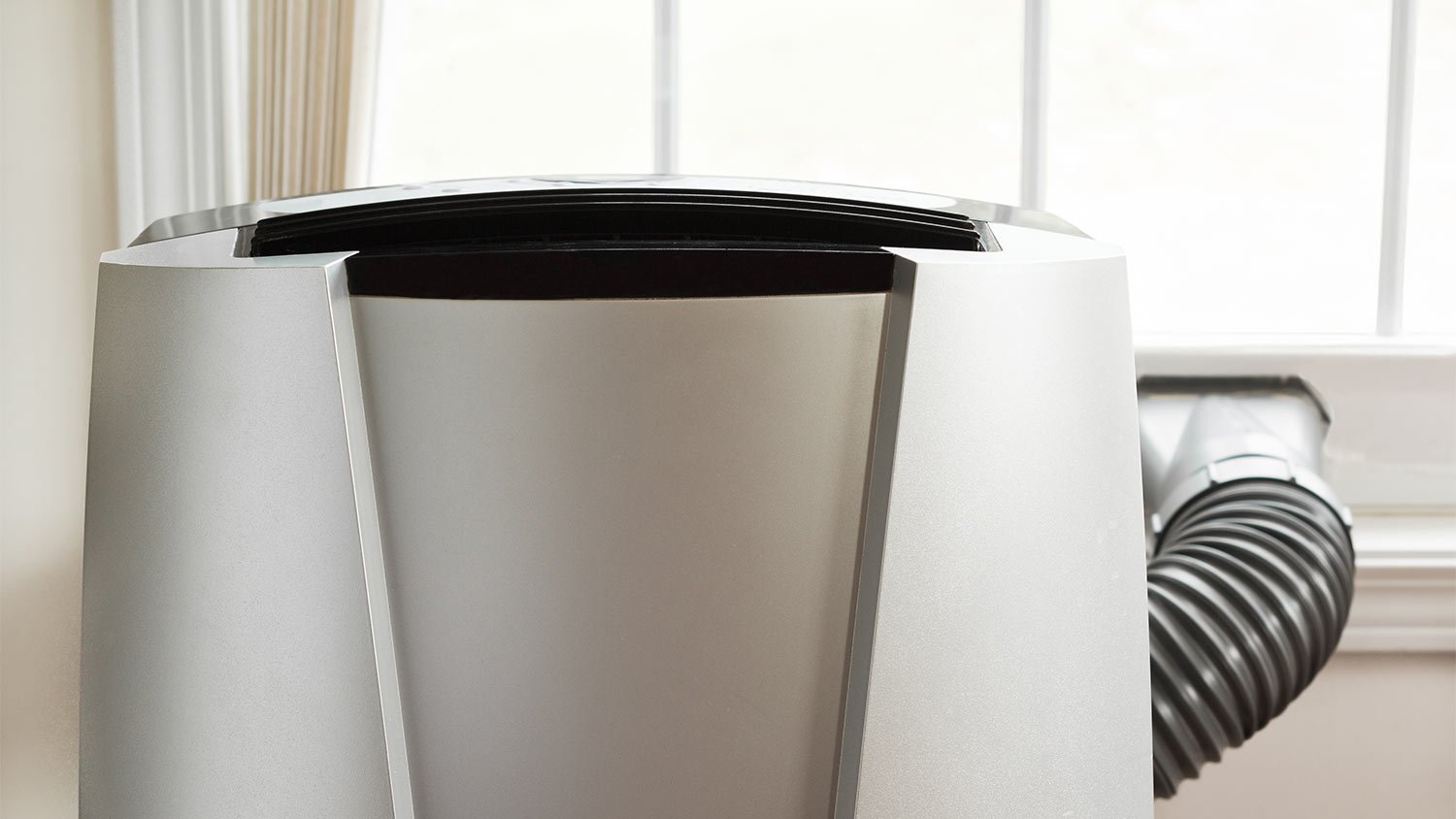 portable heat pump in house