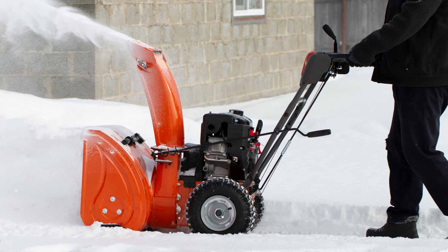 A portable snow blower