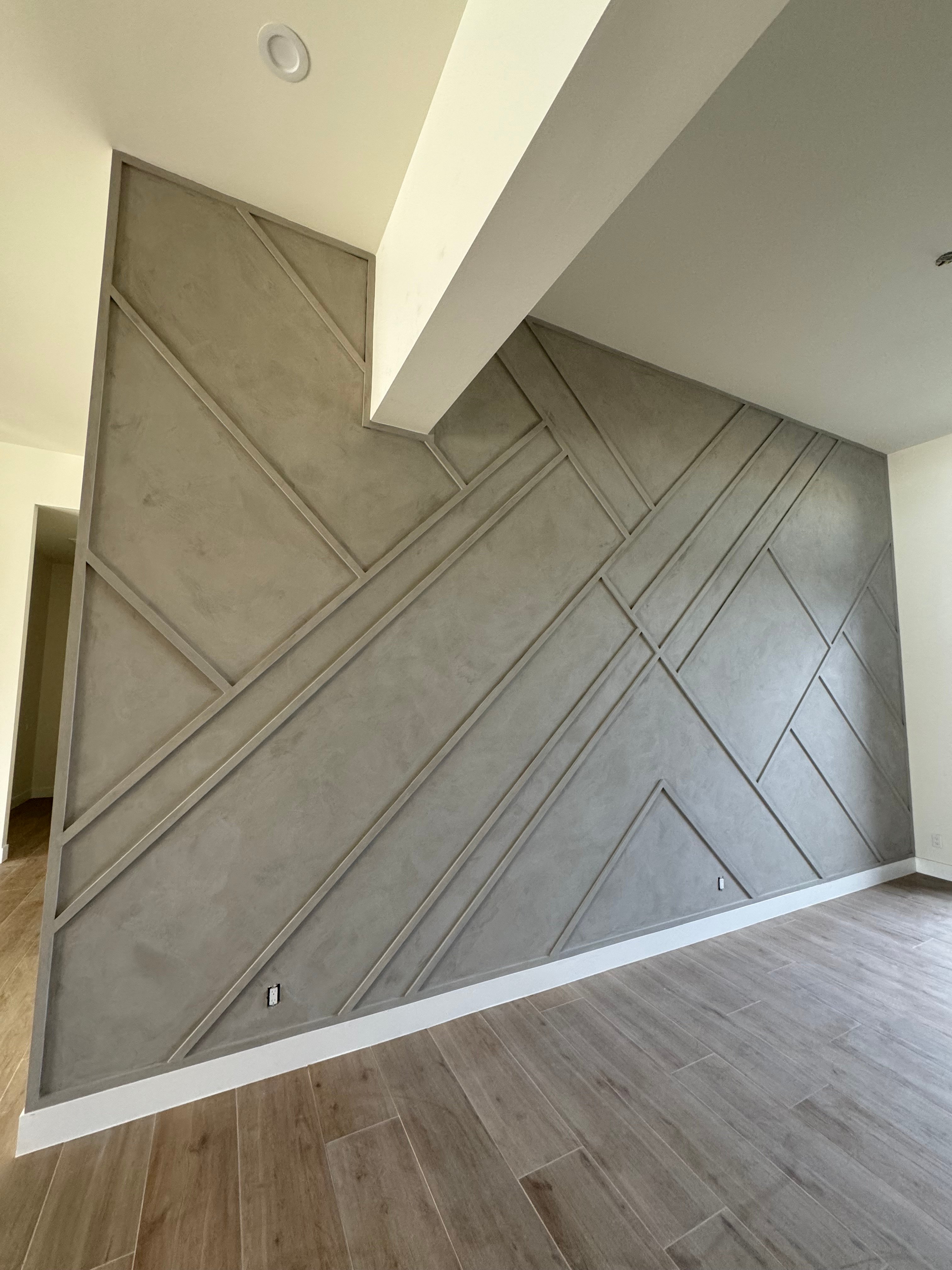 Precision wall painted
