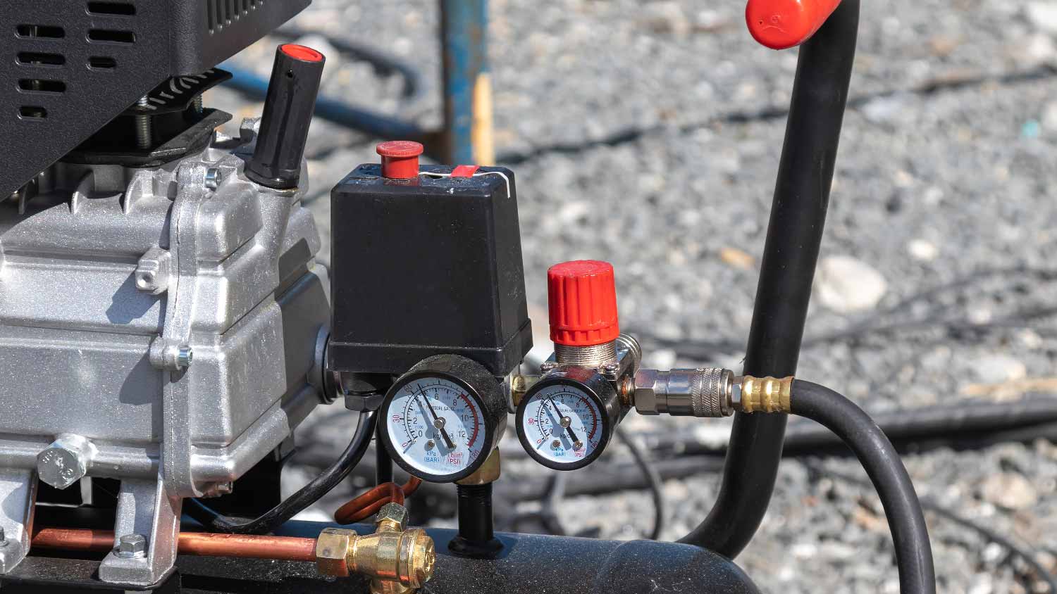 Close-up of a pressure switch