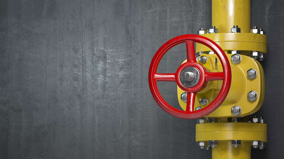 red gate valve