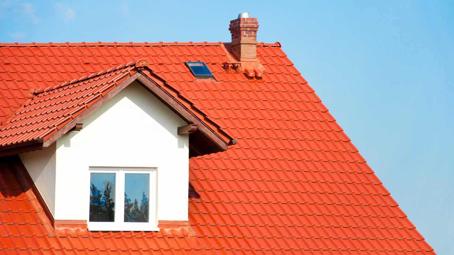 Red roof tiles