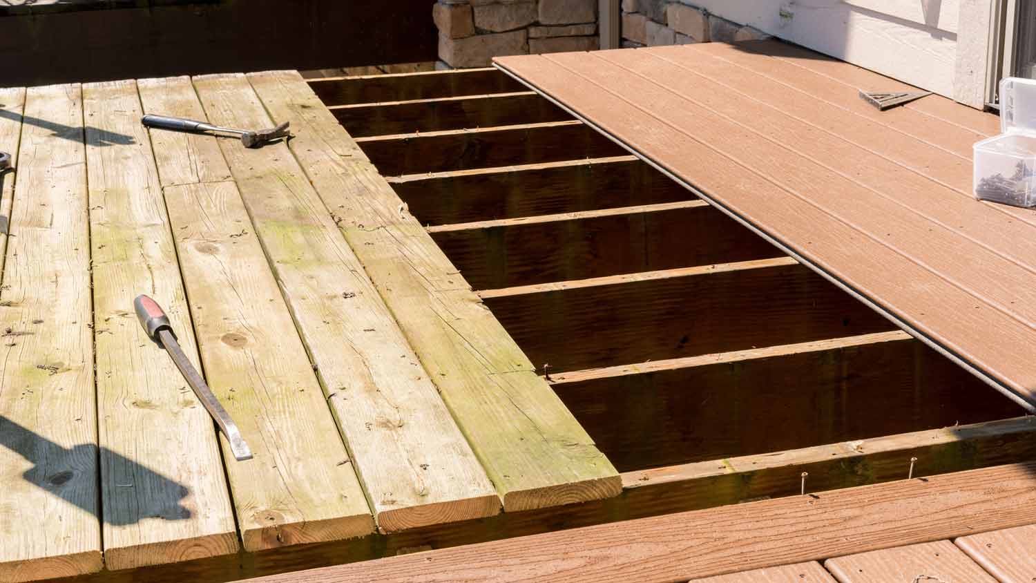 replace old wood deck boards