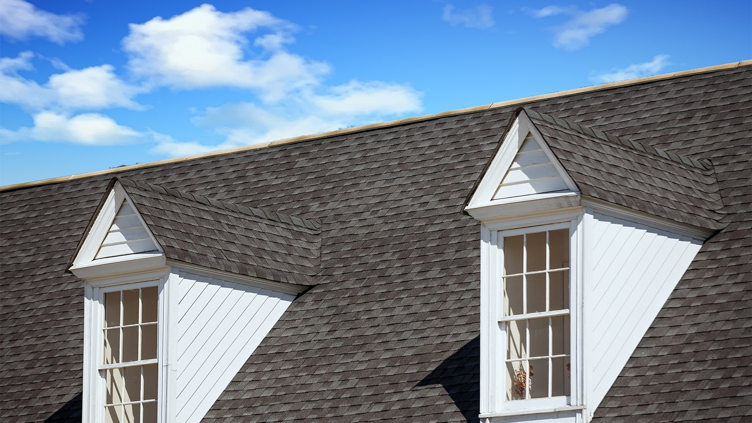 home with asphalt shingles roof
