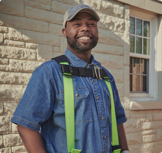 Roofer Standing