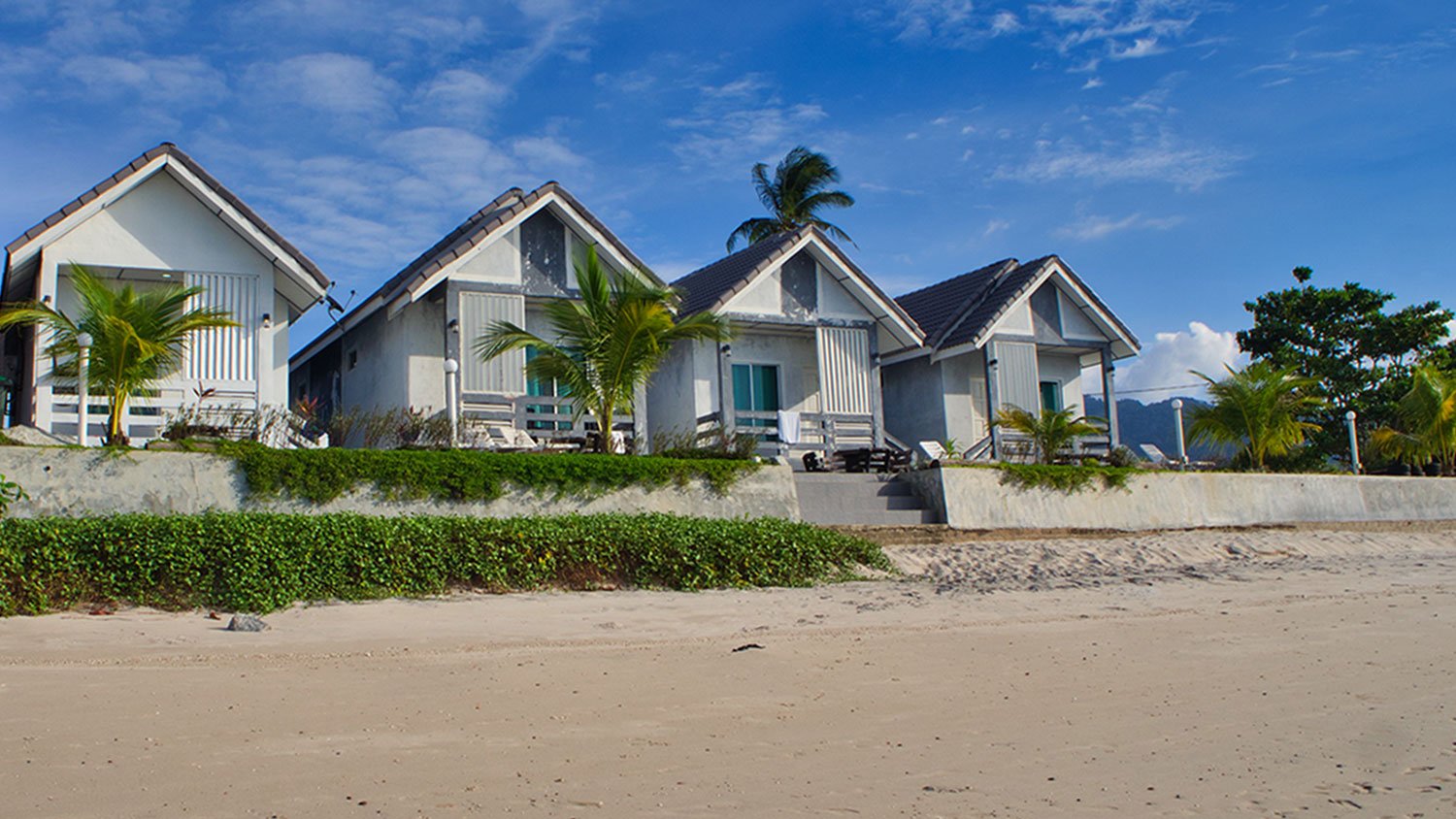 row of beach houses