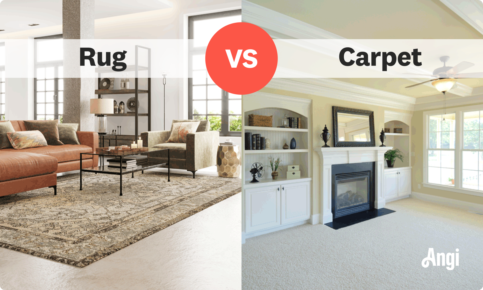 Rug versus carpet visual comparison