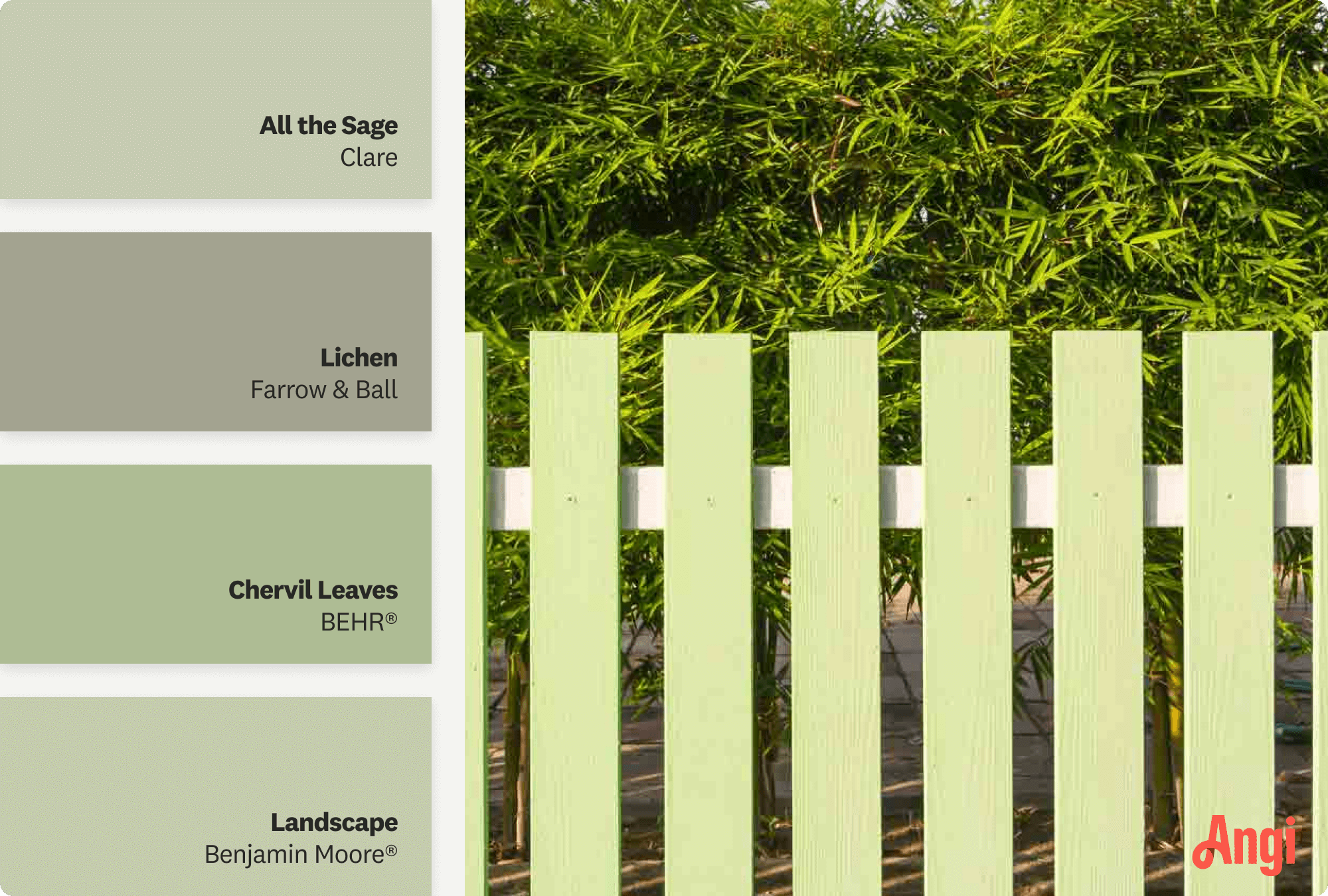 Best Fence Paint Colors For Your Home Angi Sage Green Fence