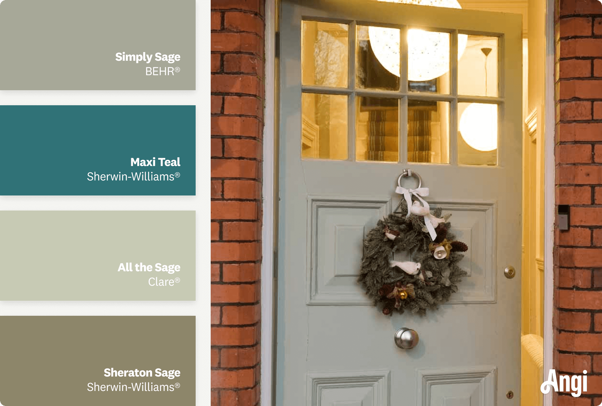 Door colors for red deals brick house