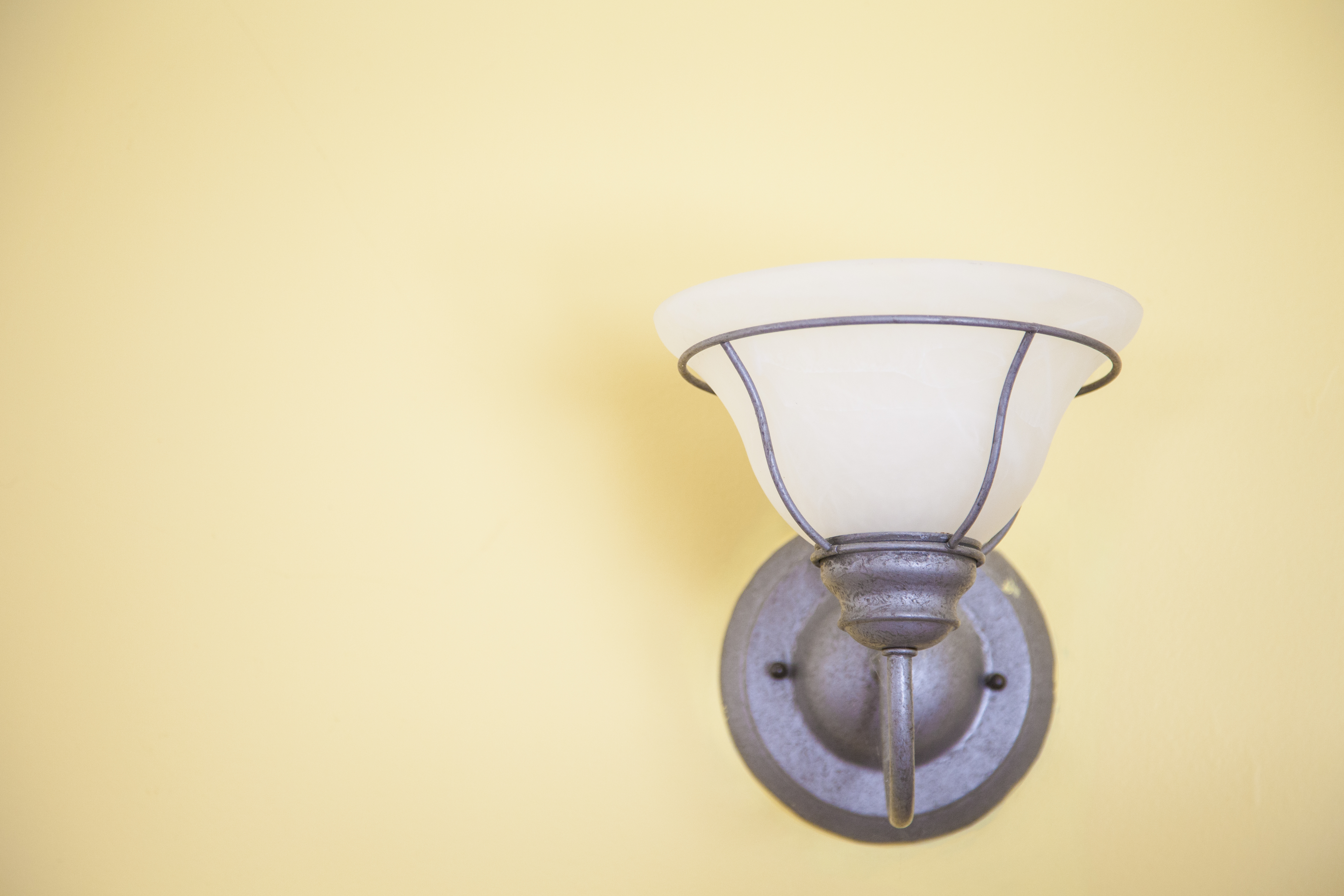 sconce light in hallway