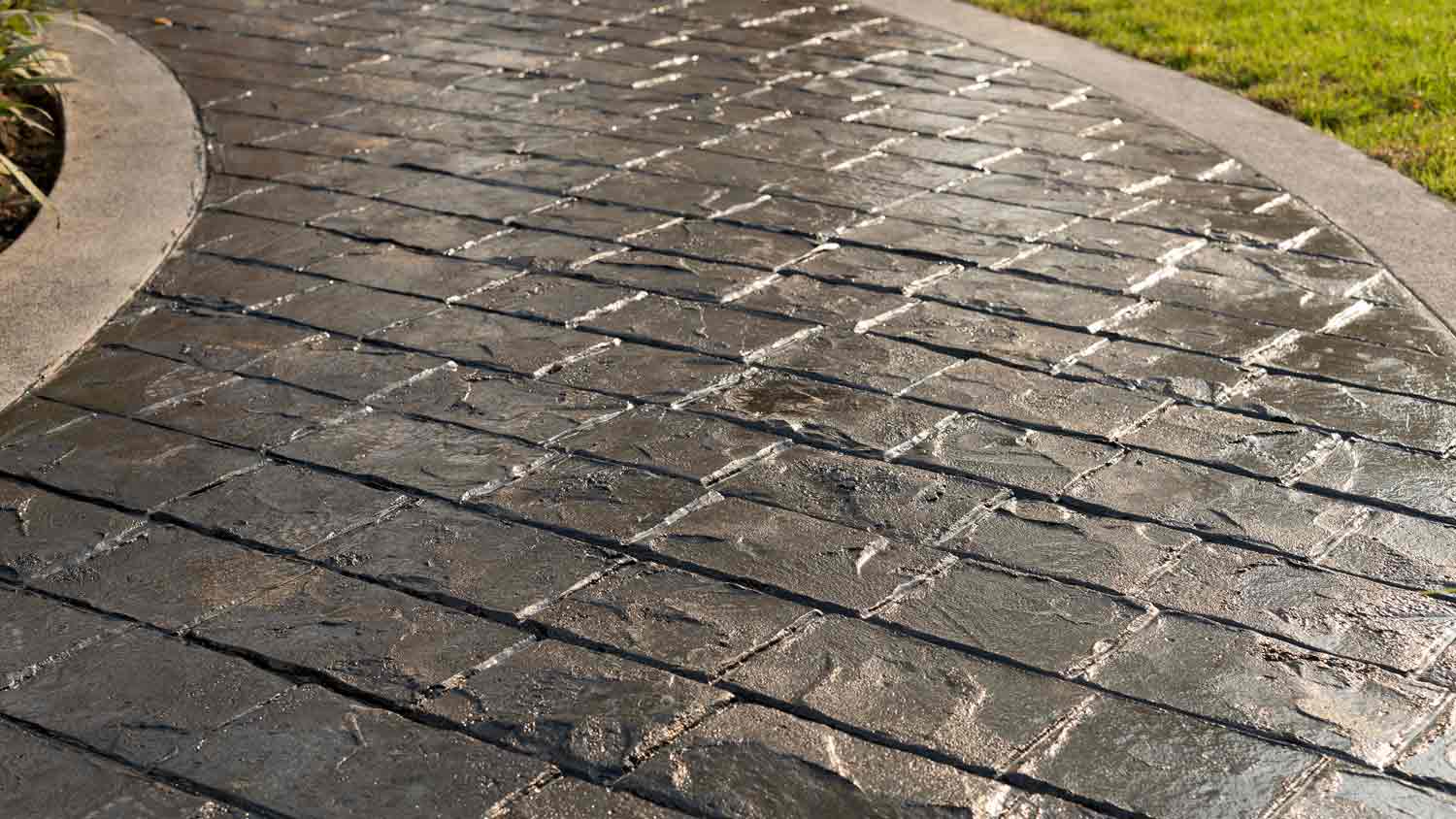 sealed concrete patio