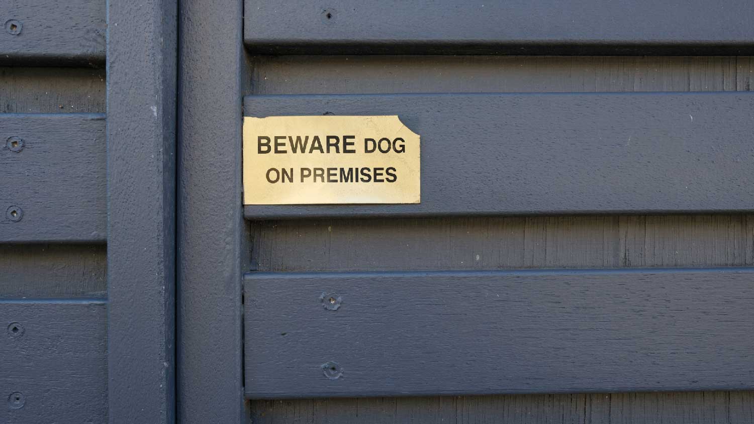 A security sign outside a house