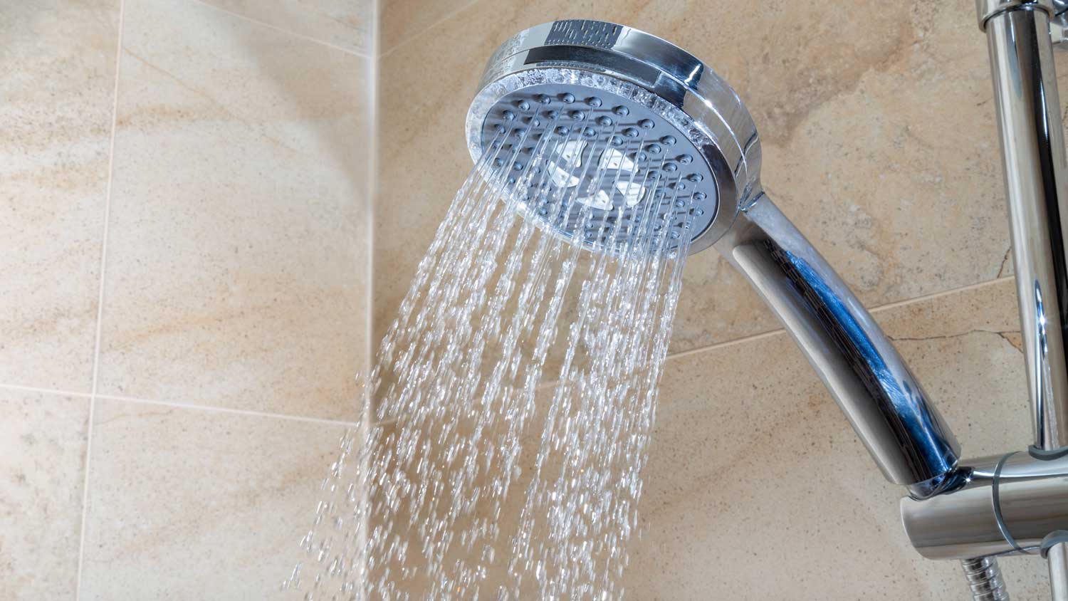 shower running