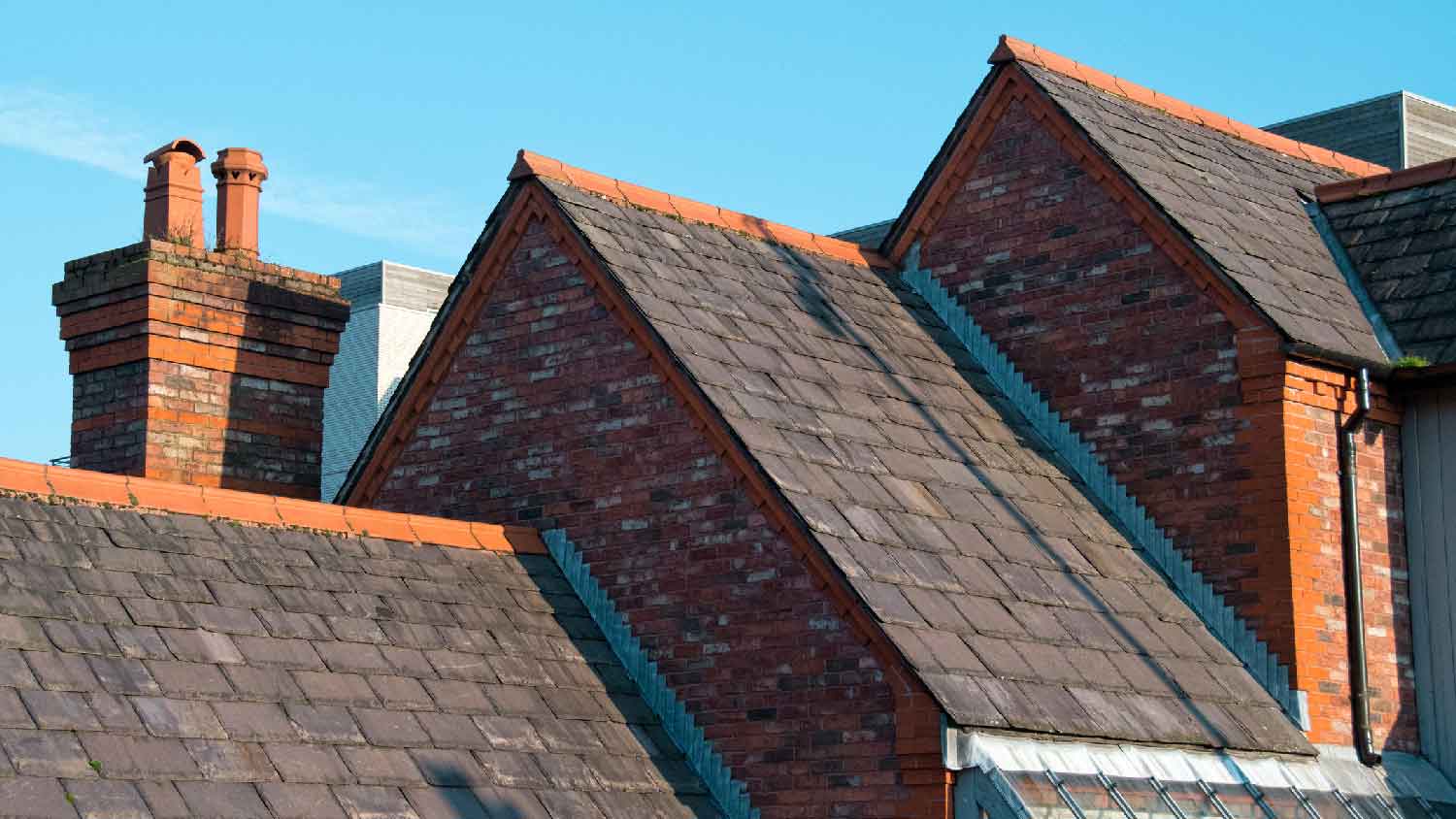 Slate roof tiles