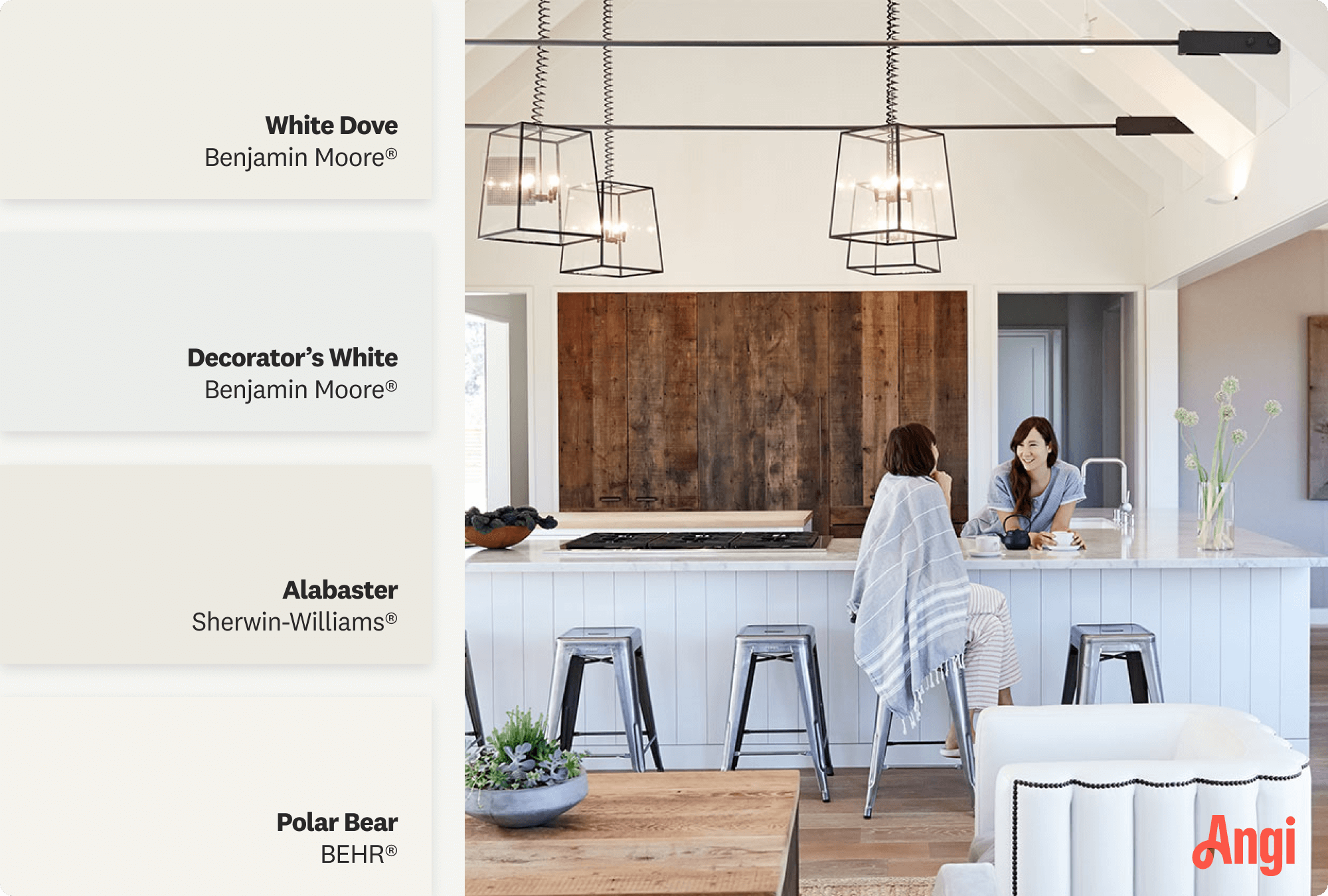 18 Best Paint Colors For Farmhouse Decor Style In 2025 Angi Soft White Farmhouse Paint 
