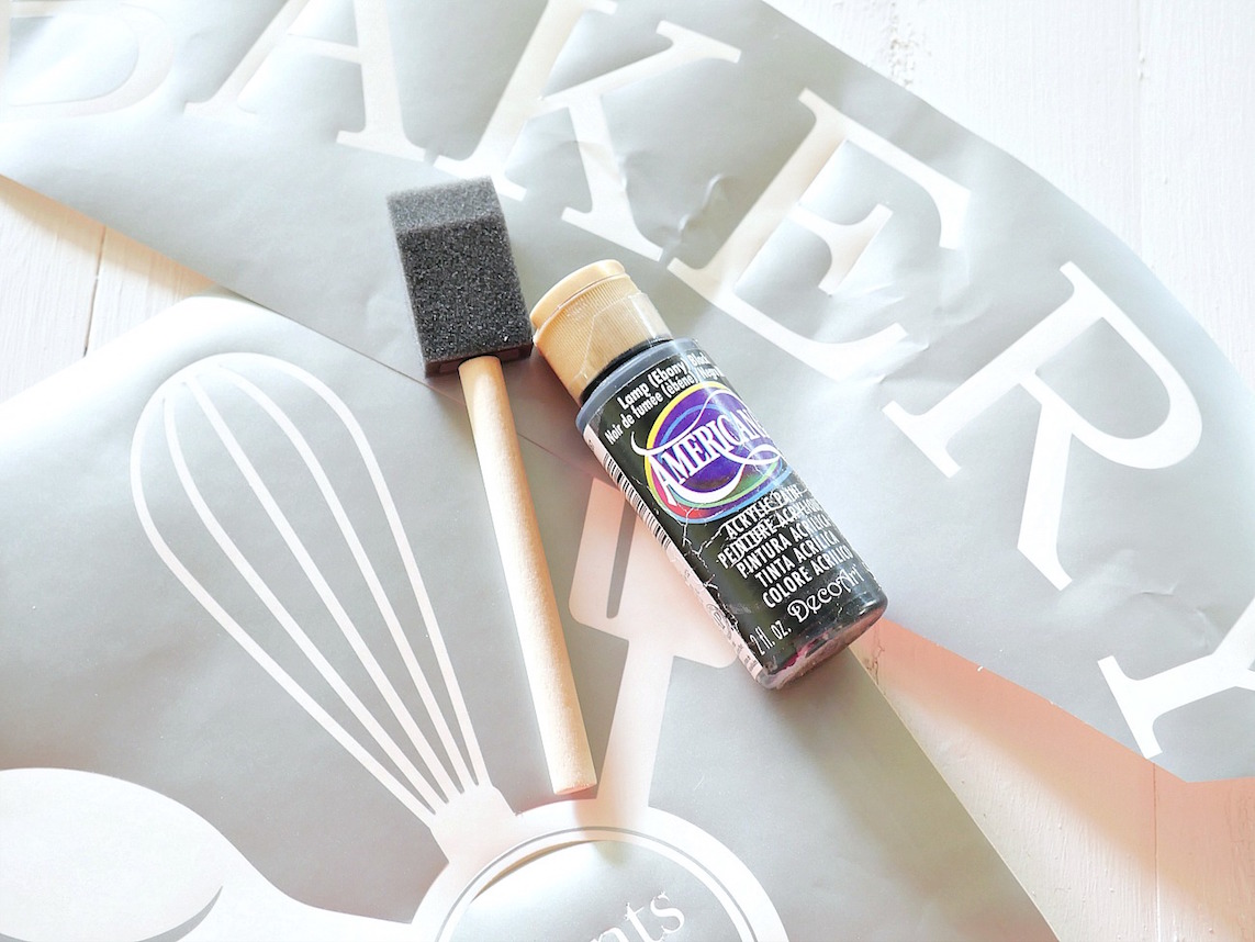 stencil supplies for DIY wood sign