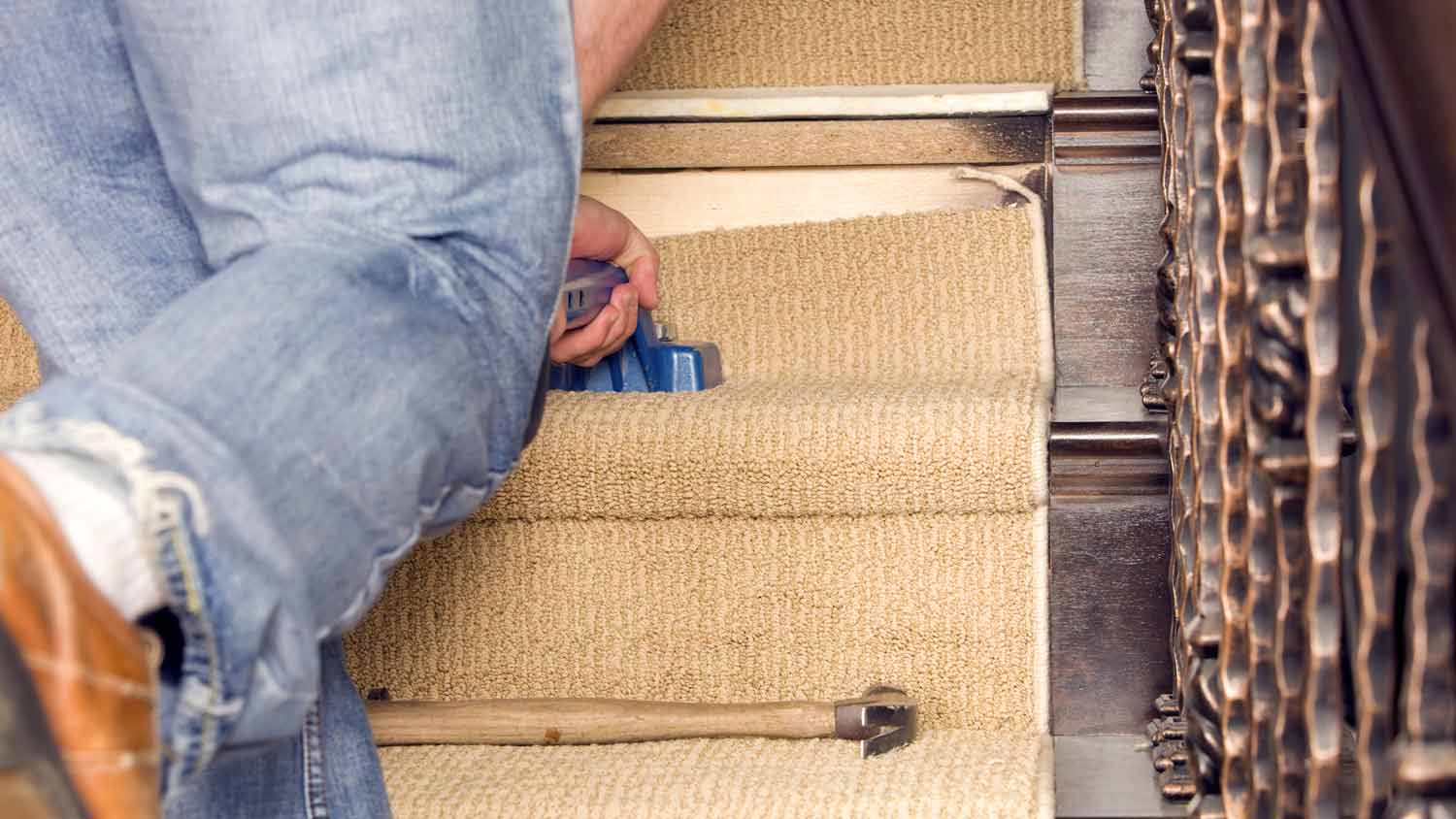 stretch stair carpet  