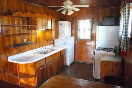 ceiling fan in kitchen