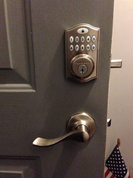 keypad and deadbolt lock for steel entry door