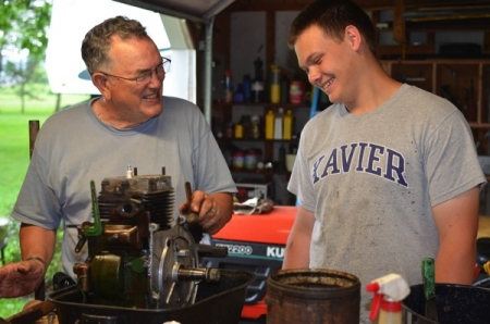 Lukas says he learned everything he knows from his grandfather, Paul Heise. (Photo by Sandy Moreland)
