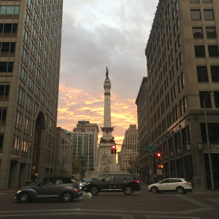 Indianapolis' downtown is full of monuments and a growing list of cultural attractions. (Photo by Steve Mitchell)