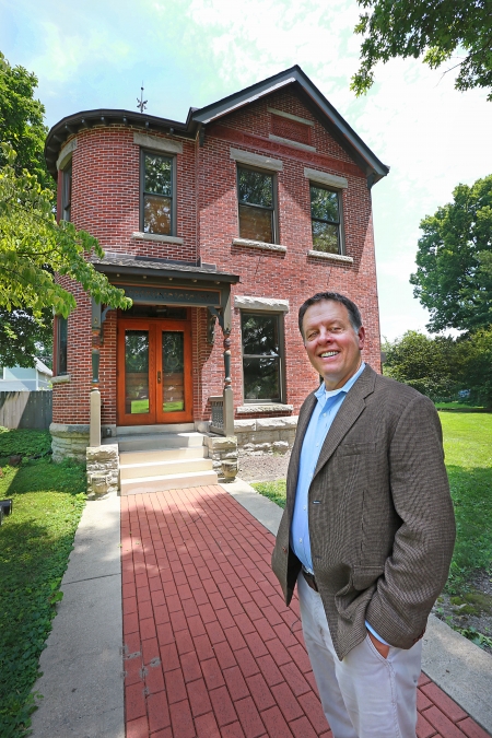 Blaszczak's home was originally built for the daughter of Butler University founder Ovid Butler. (Photo by Frank Espich)